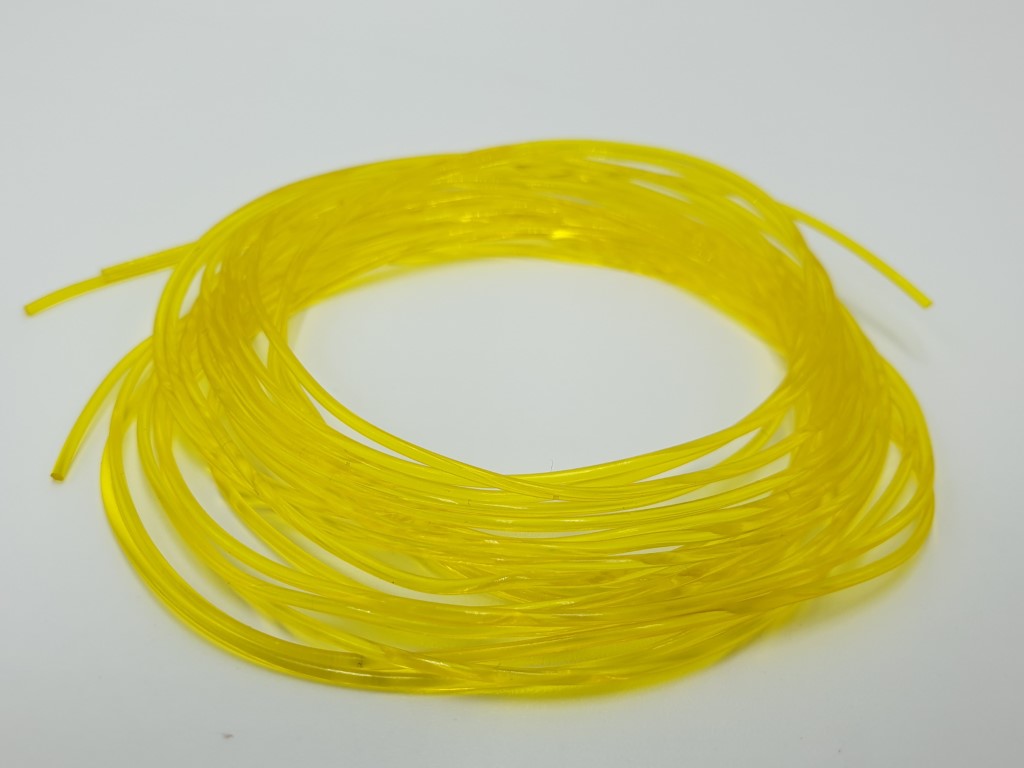 Glass Body Rib Fluo Yellow 1 mm