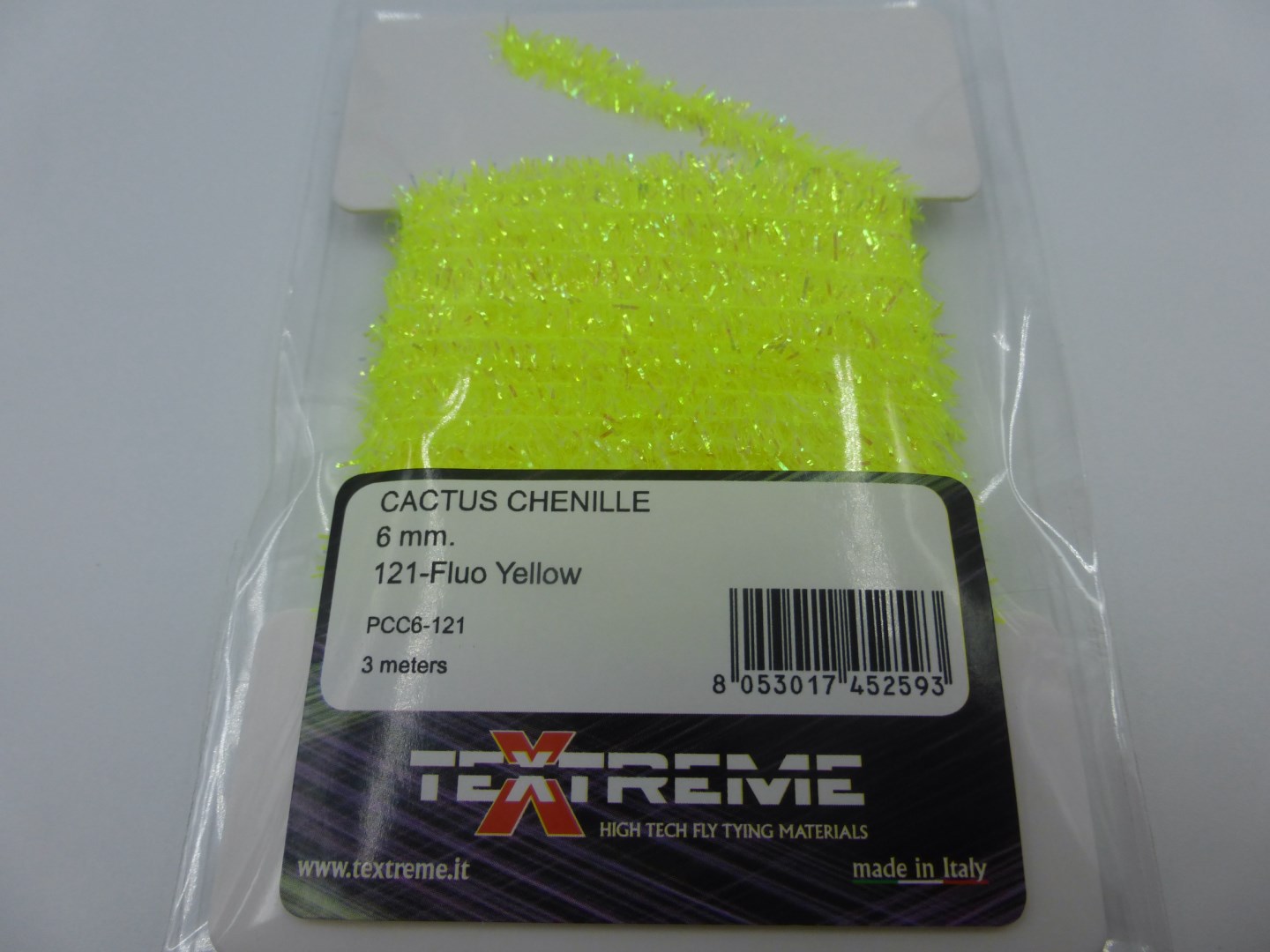 Cactus Chenille 6 mm - 121 Fluo Yellow