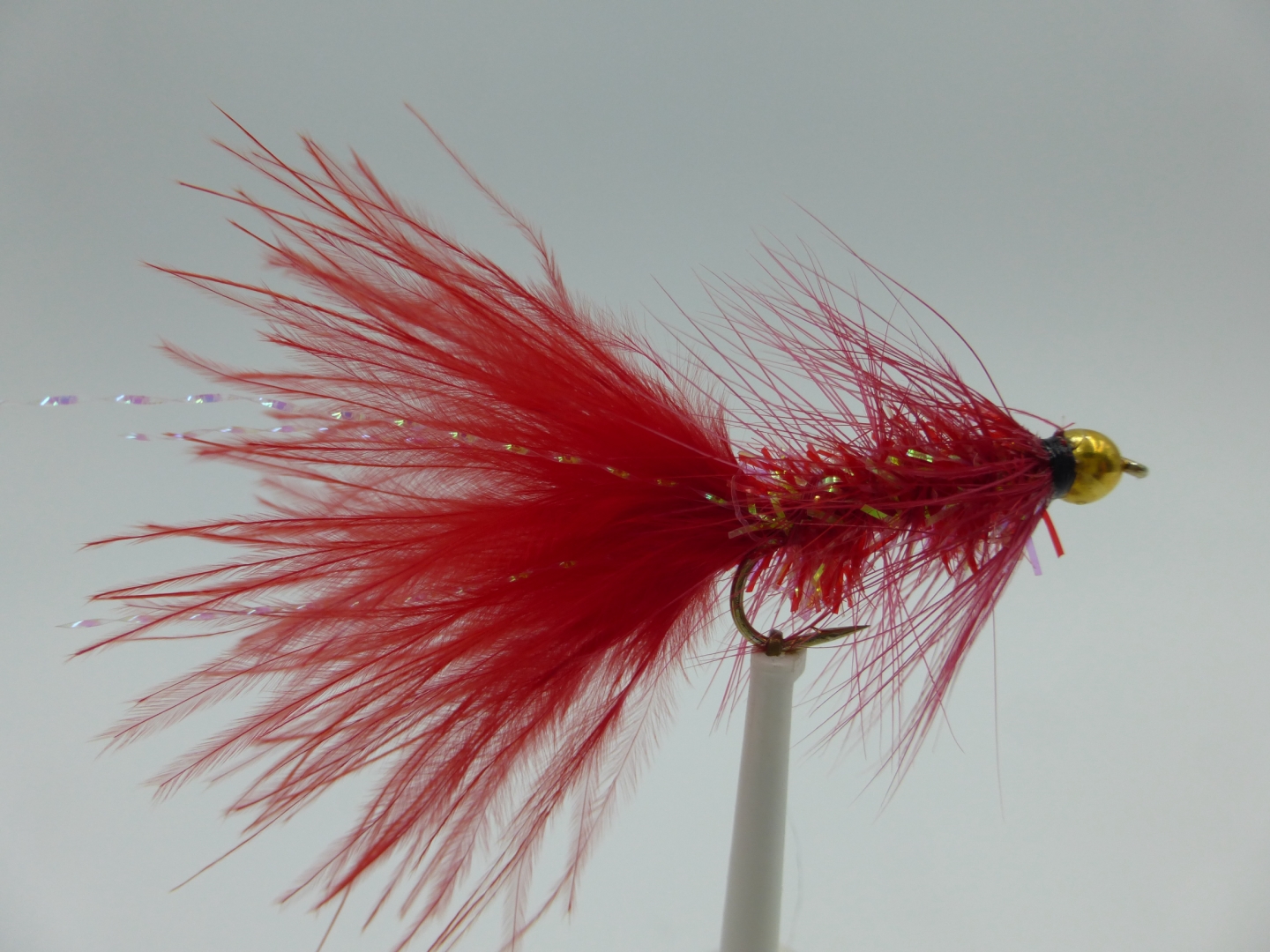 Size 10 Crystal Bugger Red Bead Head