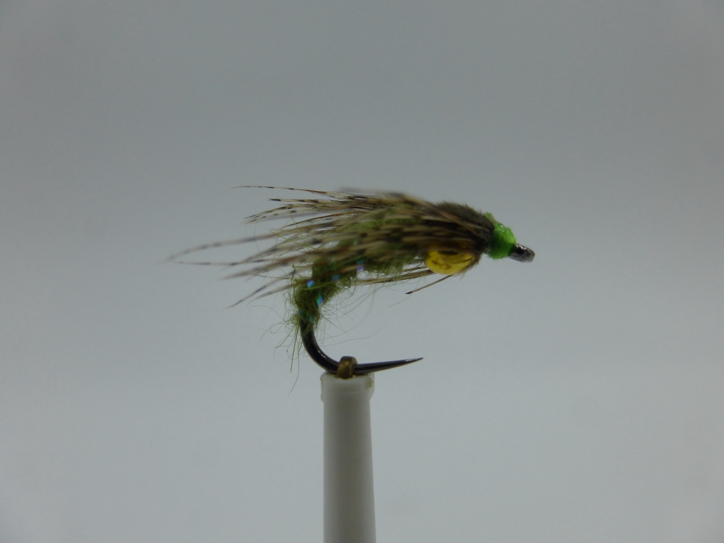 Size 12 Holy Grail Olive Bead Head  Barbless