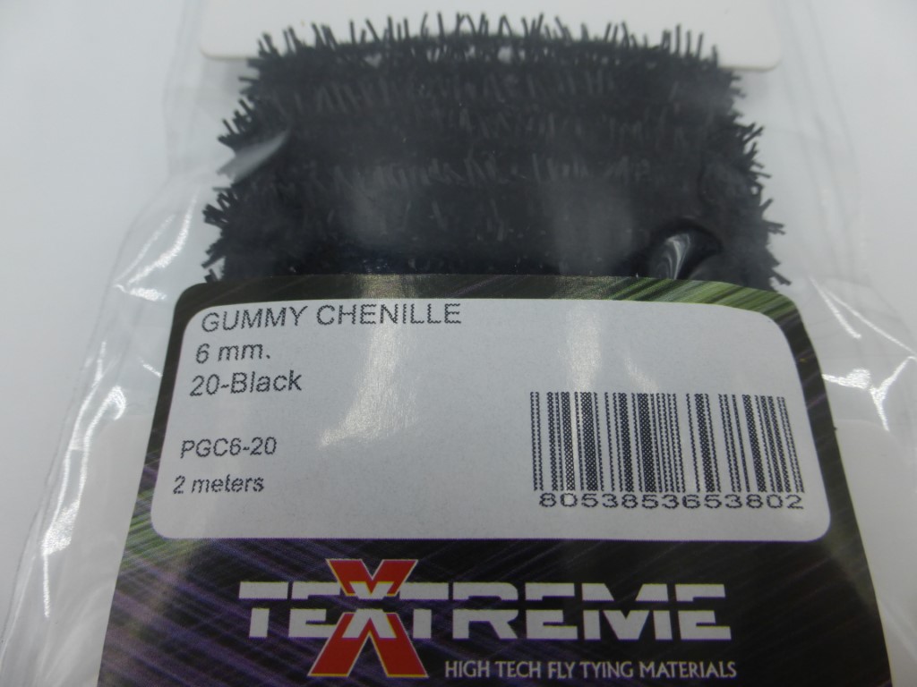 Gummy Chenille 6 mm - Black