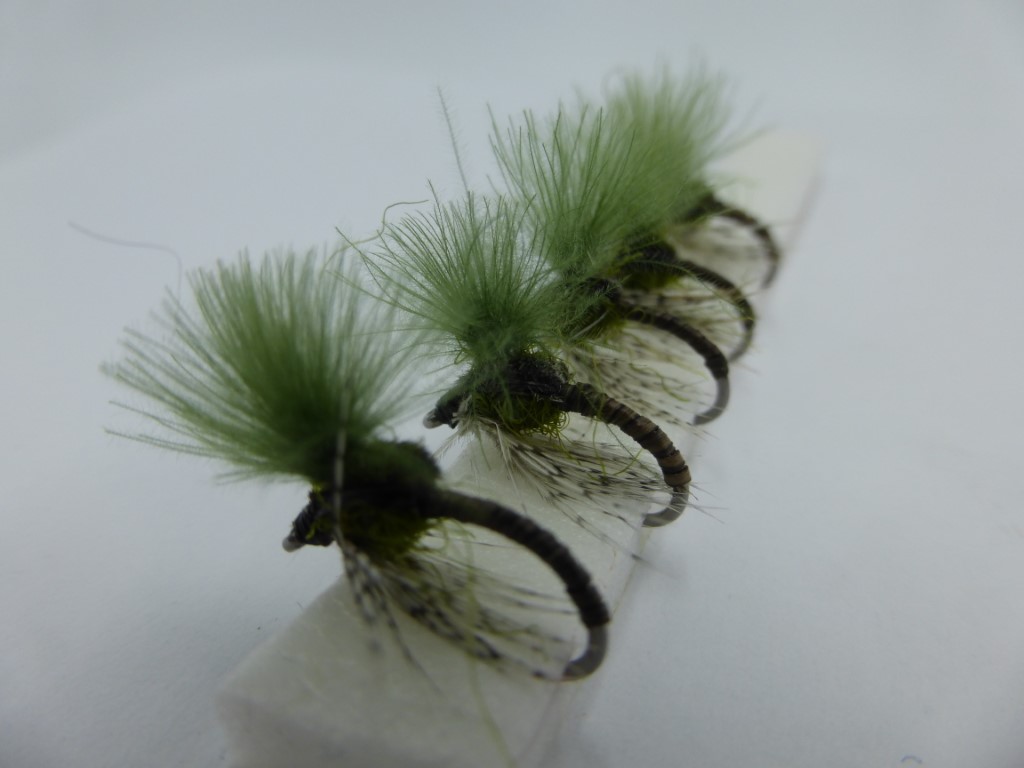 Size 14 Quill Body Olive CDC Emerger - Barbless