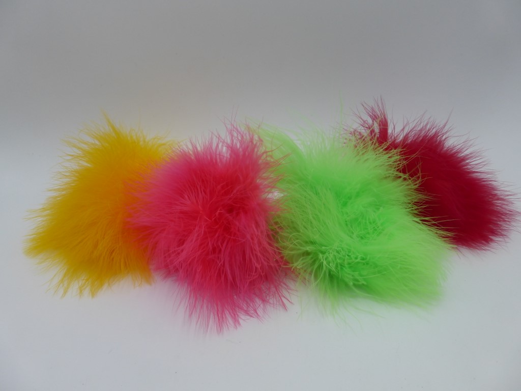 Blood Quill Marabou Fluo Flame Strung