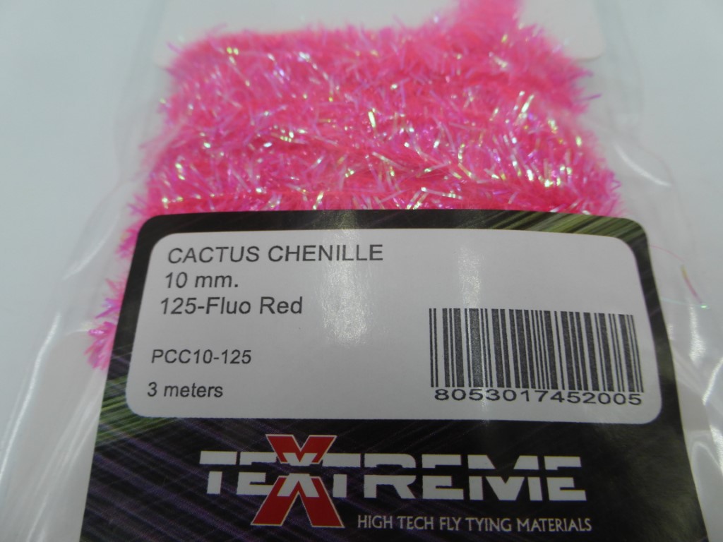 Cactus Chenille 10 mm - 125 Fluo Red