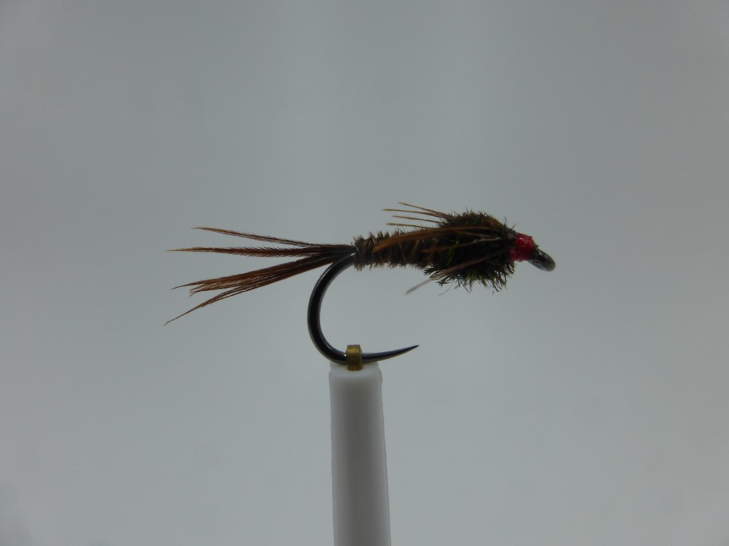 Size 12 Pheasant Tail Red Head barbless