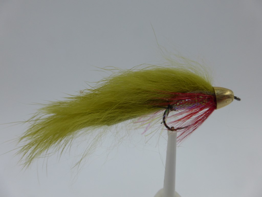 Size 8 Conehead Zonker Olive Barbless