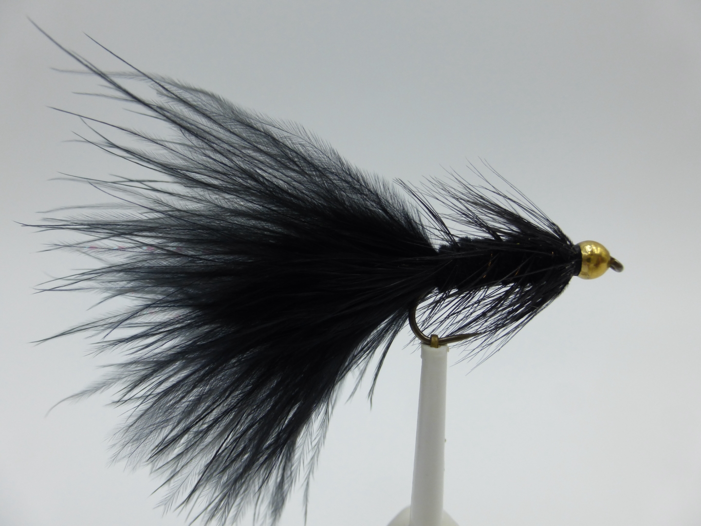 Size 10 Wooly Bugger Black Bead Head  Barbless