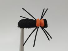 Size 14 Black Foam Beetle Barbless