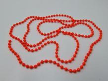 Bead Chain Eyes Fl Orange 2,5 mm - 100 cm