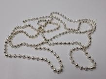 Bead Chain Eyes Silver 3,2 mm - 100 cm
