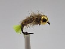 Size 16 Tungsten Hare,s Ear Chartreuse Barbless