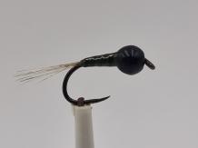 Size 18 Tungsten Quill Olive Perdigon Barbless
