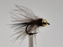 Size 14 Tungsten CDC Grayling Nymph Black Barbless