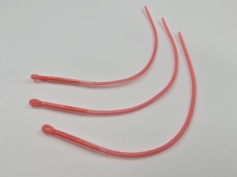 Leaderloop 50 lb Rot 15 cm 3 Stück