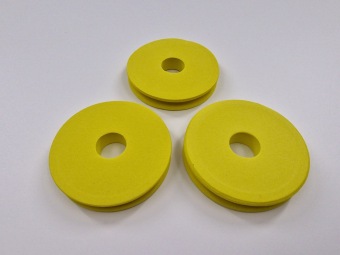 EVA Foam Leader Spool 68 mm Yellow 3 stuks