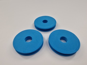 EVA Foam Leader Spool 68 mm Blue 3 stuks