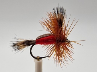Size 10 Humpy Red Barbless