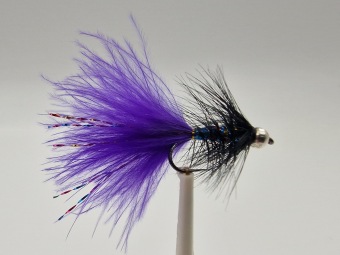 Size 10 Shrek Purple Bead Head Barbless