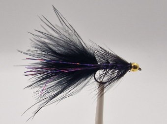 Size 10 Shrek Black Rainbow Bead Head Barbless