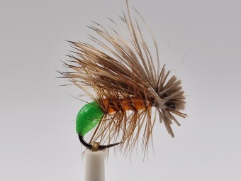 Size 12 Elk Hair Caddis Hot Butt Chartreuse