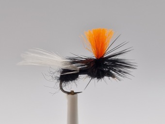 Size 12 Flying Ant HI-VIS Orange Barbless
