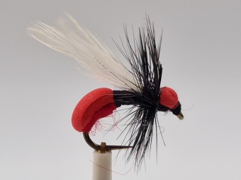 Size 10 Foam Flying Ant Red Barbless