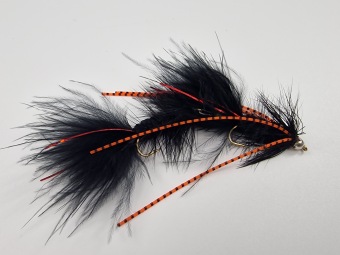 Size 8 Articulated Wooly Bugger Black