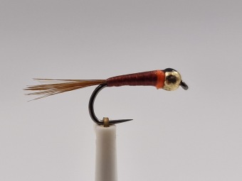 Size 12 Tungsten Brown Perdigon LT Weight Barbless