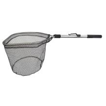 Jenzi Landingsnet Rubberized Black/Silver 35 x 30 cm