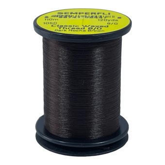 Classic Waxed Thread 8/0 Dark Mocha Brown 110 meters