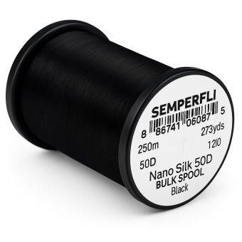 Nano Silk 50D Black - Bulk Spool