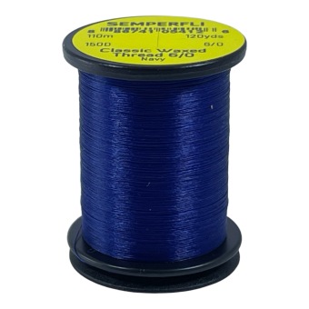Classic Waxed Thread 6/0 Navy 110 meters