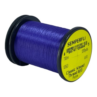 Classic Waxed Thread 8/0 Purple 110 meter