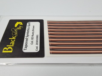 BSF Tapered Synthetic Quills 02 Rusty Brown