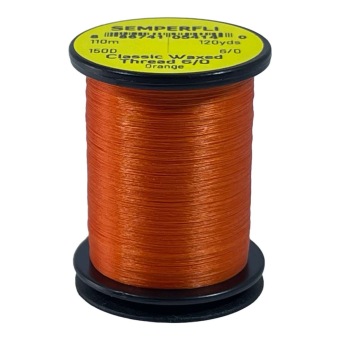 Classic Waxed Thread 6/0 Orange 110 meter