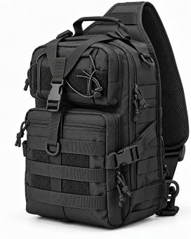 A&M Tactical Sling Back Pack Black 15 L