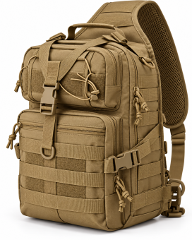 A&M Tactical Sling Back Pack Kaki Olive 15 L