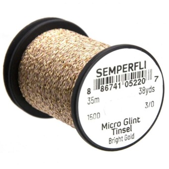 Semperfli Micro Glint Tinsel Bright Gold
