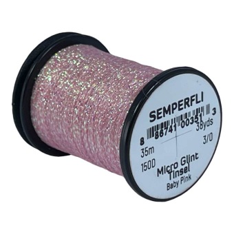Semperfli Micro Glint Tinsel Baby Pink