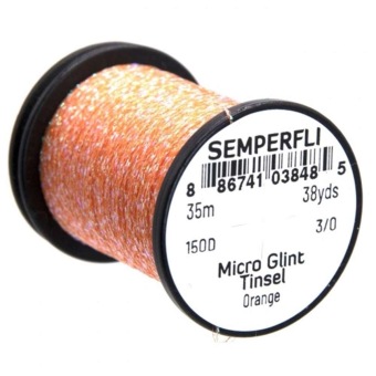 Semperfli Micro Glint Tinsel Orange