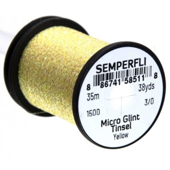 Semperfli Micro Glint Tinsel Yellow