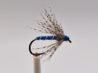 Size 12 Partridge & Blue Wet Barbless