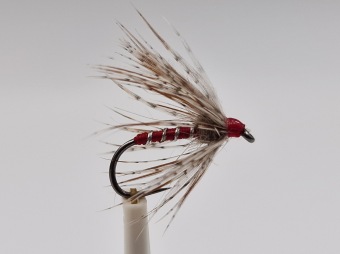 Size 12 Partridge & Red Wet Barbless