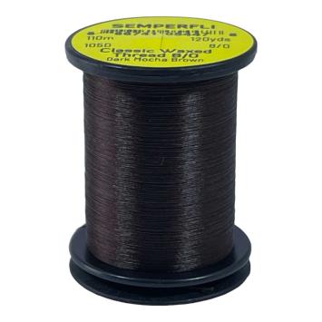 Classic Waxed Thread 8/0 Dark Mocha Brown