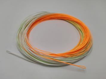 A&M Czech Nymph Running Line Orange/Moss Welded loop 0,60 mm