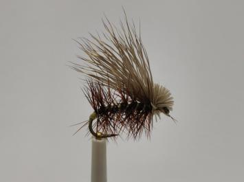 Size 18 Hair Wing Black Caddis Barbless