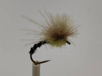 Size 12 Klinkhamer Black CDC Barbless