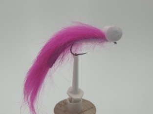 Size 10 Booby Zonker Fluo Pink Barbless
