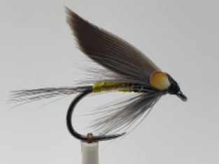 Size 12 Grey Monkey Wet Barbless