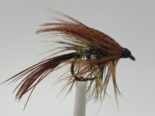 Size 10 Dabbler Olive Wet Barbless